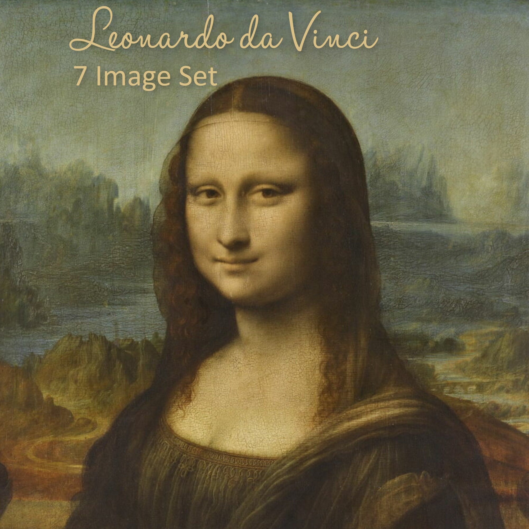 Leonardo Da Vinci Images Set (7 Paintings) - DIGITAL DOWNLOAD - Etsy