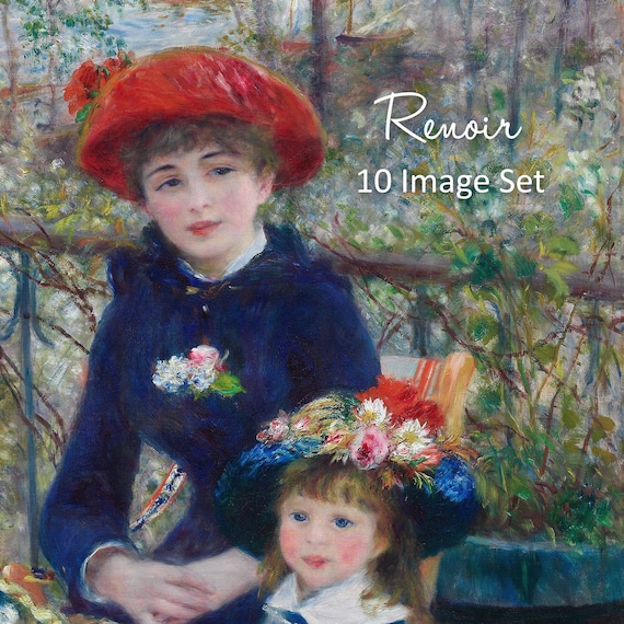 Pierre-auguste Renoir Images Set (10 Paintings) - DIGITAL DOWNLOAD
