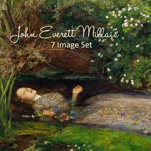 John Everett Millais images set (7 paintings) - DIGITAL DOWNLOAD