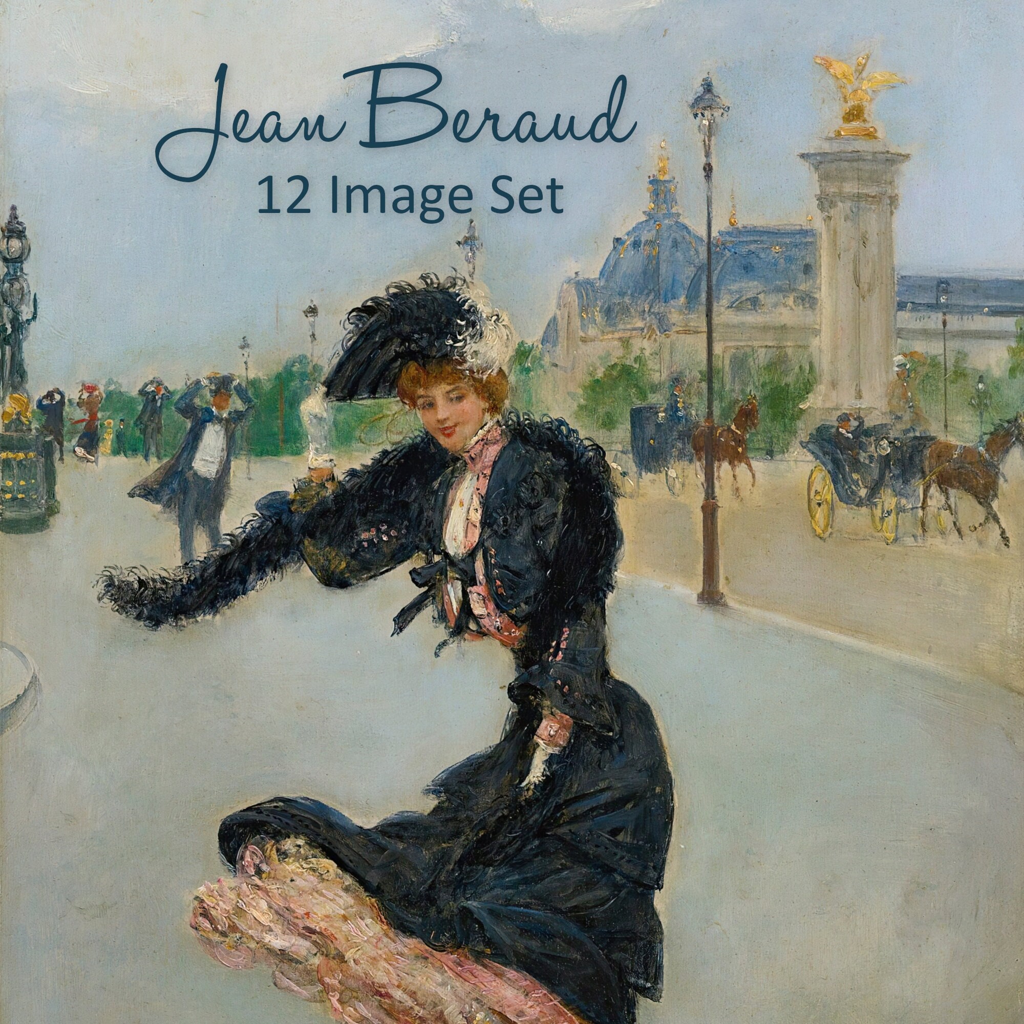 Jean Beraud Images Set (12 Paintings) - DIGITAL DOWNLOAD - Etsy