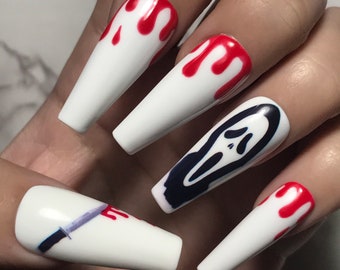 Spooky Nails Etsy