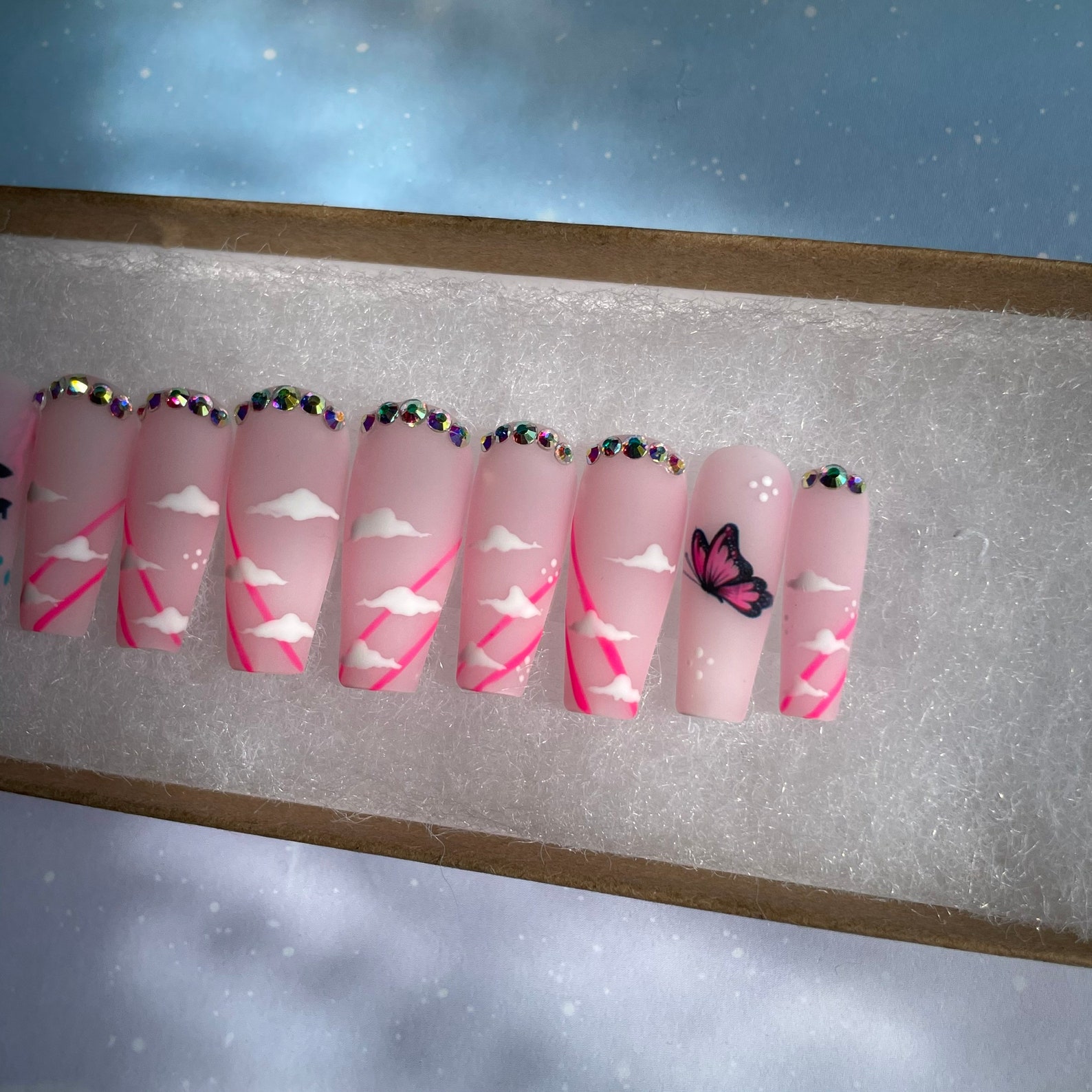 Long Press-on Nails | Etsy