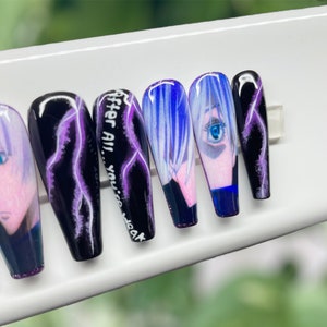 Gojo Satoru Press-on Nails - Etsy