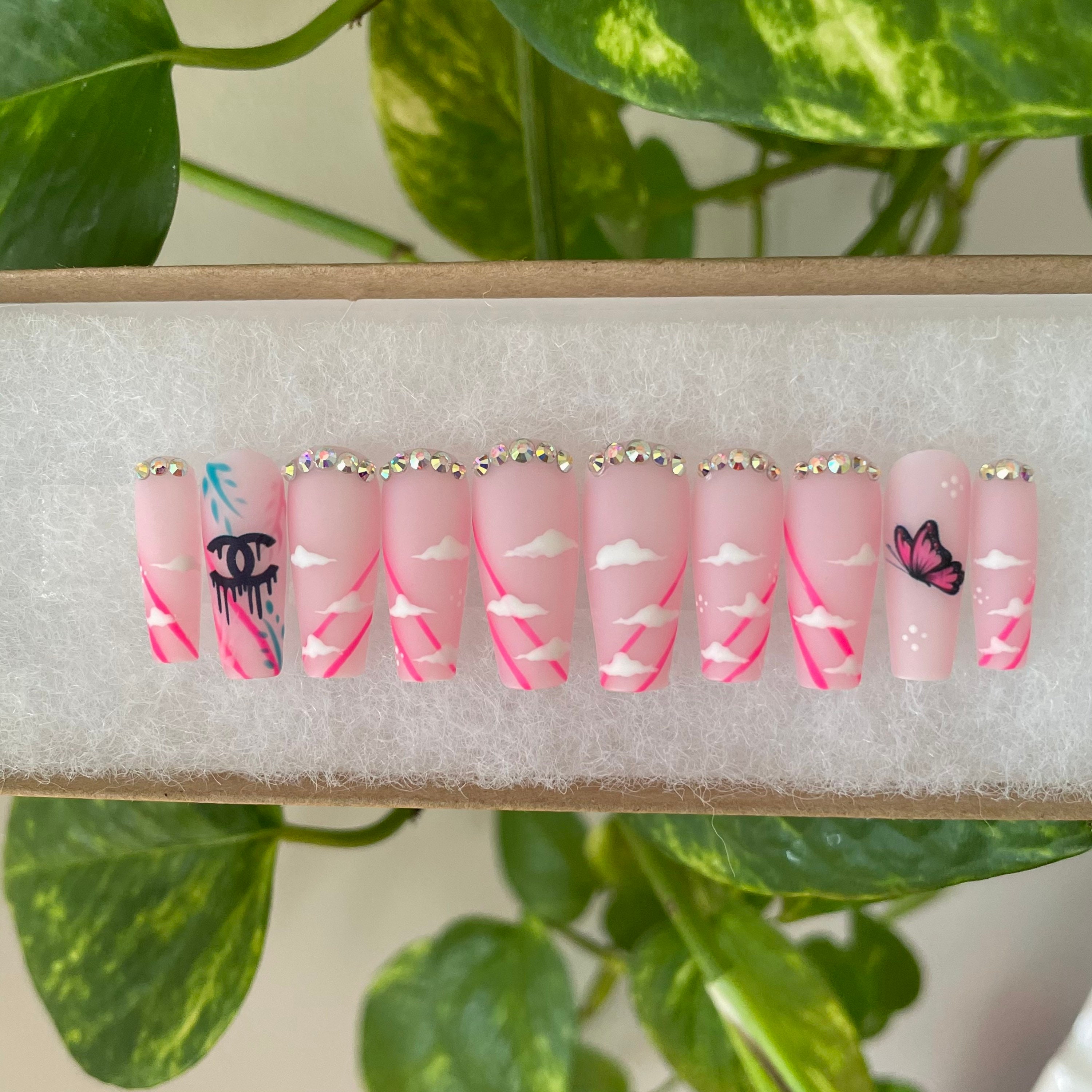 Long Press-on Nails | Etsy