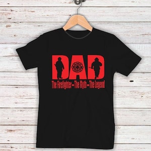 Fire Dad svg, The Firefighter the myth the legend, Fathers day fireman svg,