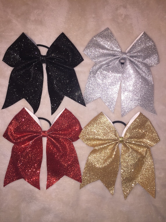 Chixx Cheer Hair Bows-Softball Cheer Dance Competition Bows 7/" x 7/" USA