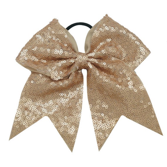 Chixx Cheer Hair Bows-Sequin Dance Competition Bows 7/" x 7/" Shipped from U.S.A