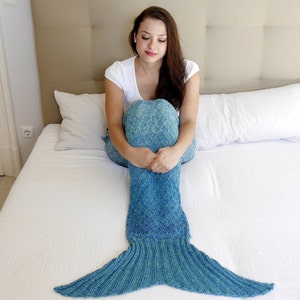 Knitting Pattern - Mermaid Blanket - No.148E