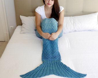 Knitting Pattern - Mermaid Blanket - No.148E