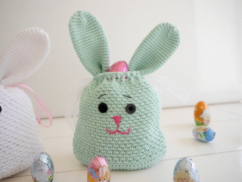 Crochet Pattern Cute Bunny Bag No.160E image 4