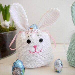 Crochet Pattern Cute Bunny Bag No.160E image 2