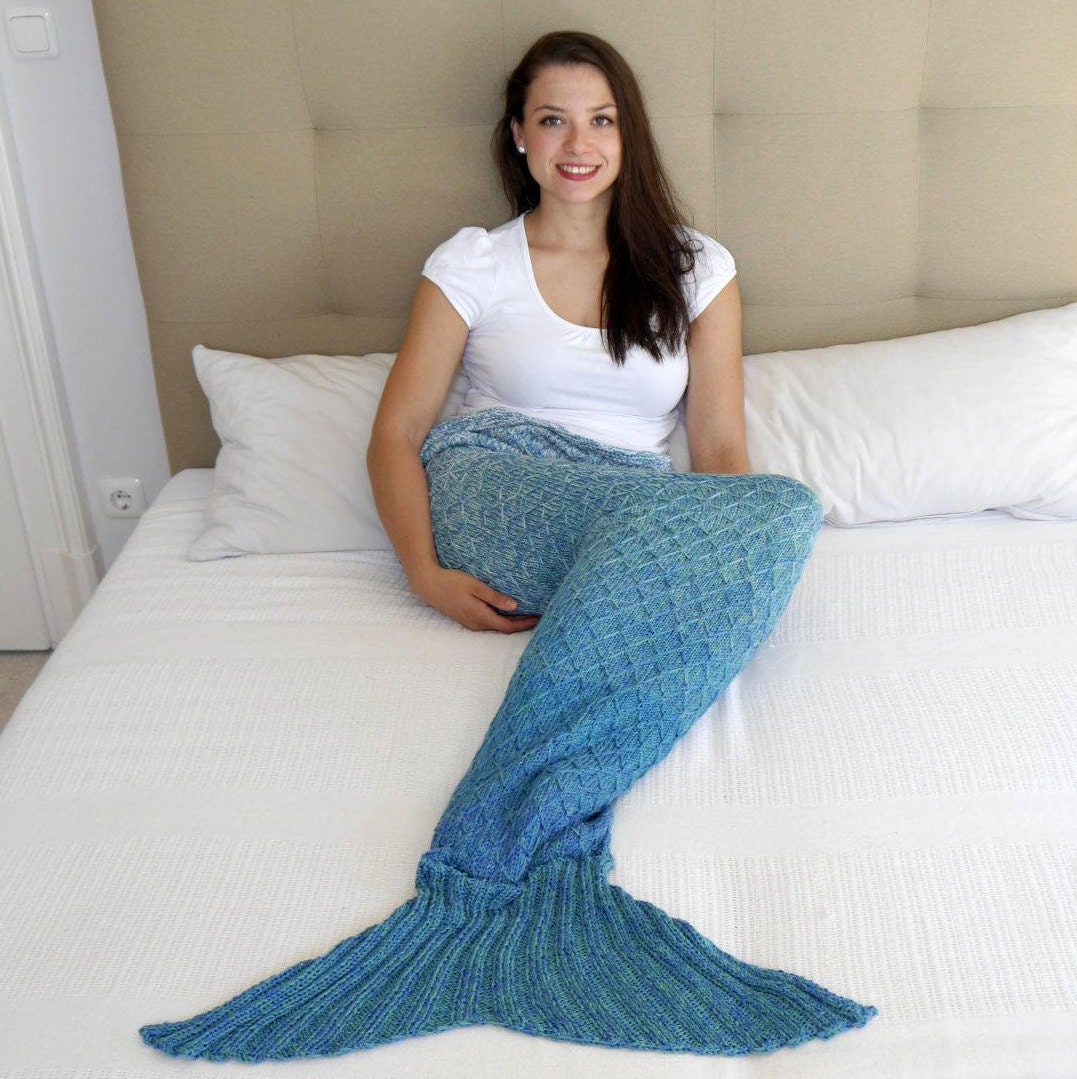 Knitting Pattern Mermaid Blanket No.148e Etsy