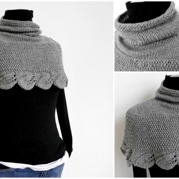 Strickanleitung - Blätter-Cape (Poncho / Bolero / Cardigan) – No.128/E