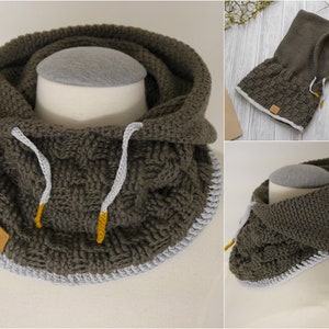 Crochet Pattern Hooded Scarf SCOODY No.184E image 2