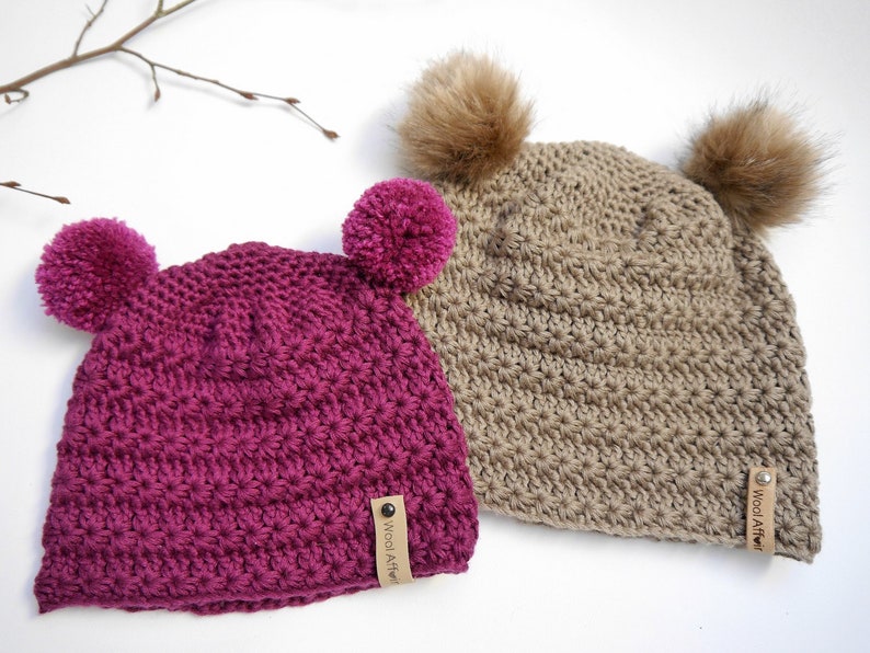 Crochet Pattern Asterisk Set Cap & Scarf No.210E Etsy