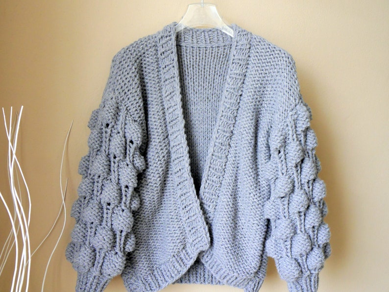 Knitting Pattern Cardigan BUBBLES S/M and L/XL No.194E immagine 2