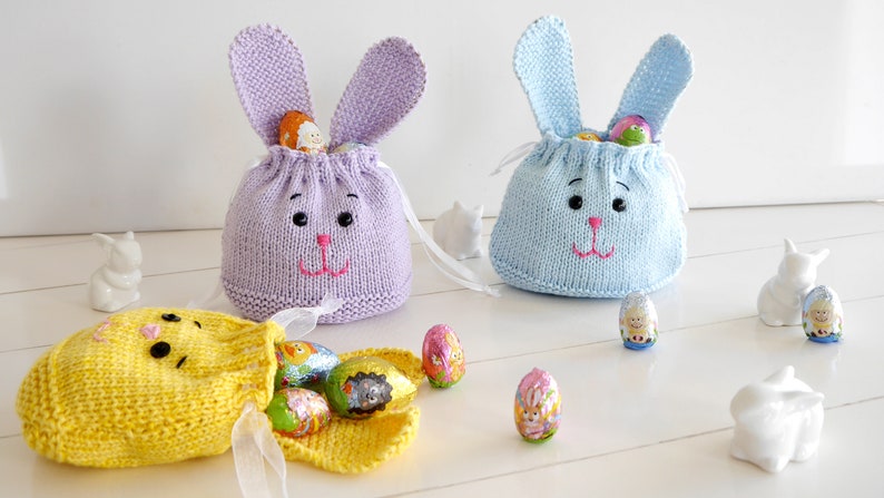 Knitting Pattern Bunny Bag No.159E image 4