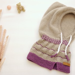 Knitting Hooded Scarf for Kids LITTLE HOODY No.187E image 4