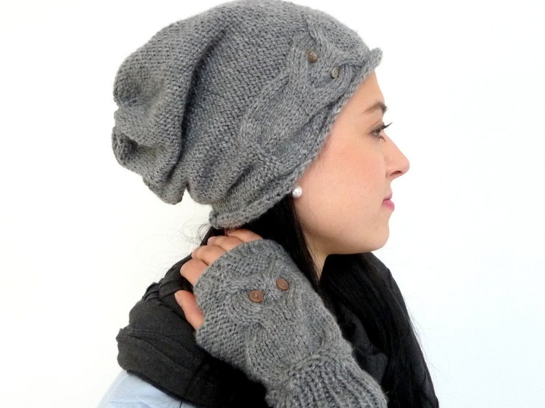 Strickanleitung Mütze für alle Größen Eulen-Beanie No.102/E Bild 4