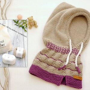 Knitting Hooded Scarf for Kids LITTLE HOODY No.187E image 2