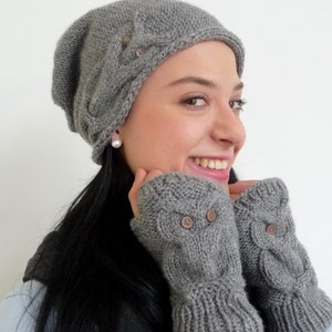 Strickanleitung Mütze für alle Größen Eulen-Beanie No.102/E Bild 3