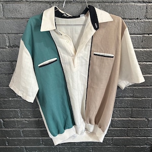 Chemise Homme Couleur Unie Rabat Vacances Manches Courtes Hauts Bloc De Couleur Decontracte Classique Blanche Noir Kaki Ete P9284133