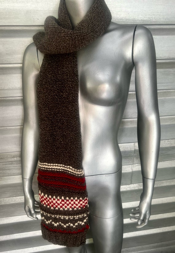 GAP Vintage Wool Knit Holiday Scarf - image 2