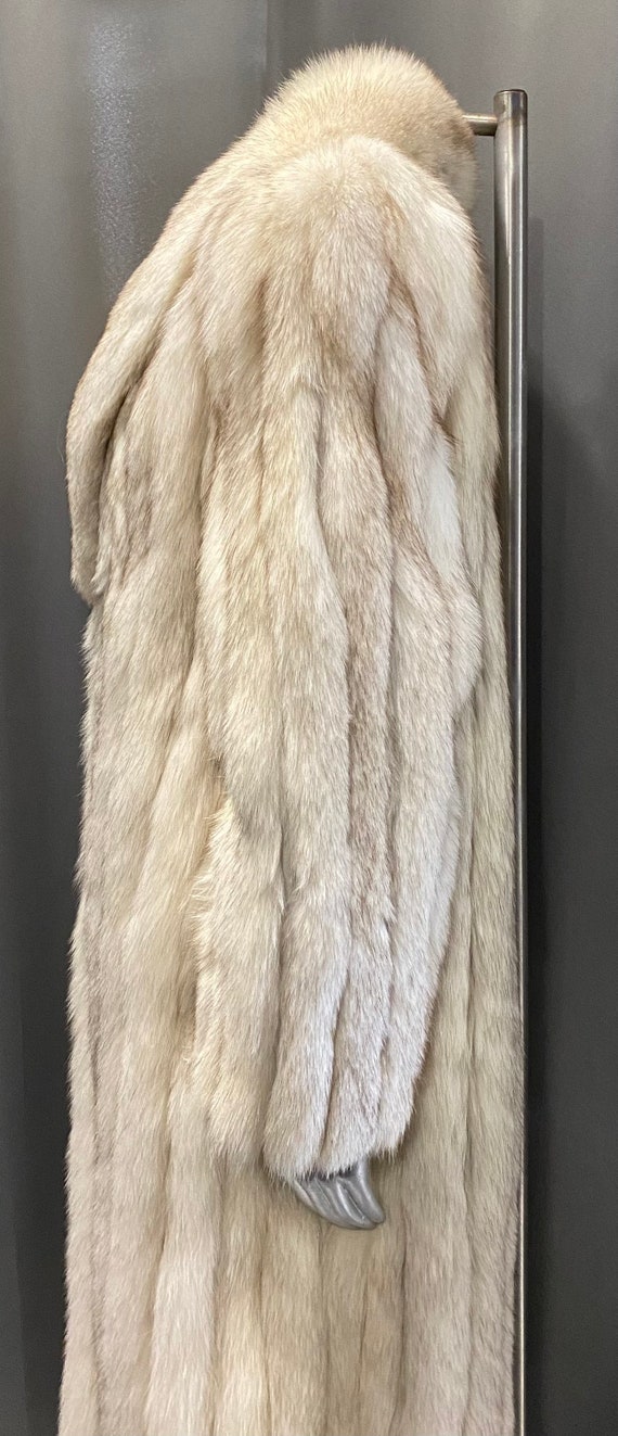 MAISON BIANCHE Vintage Luxury Silver Fox Fur Coat - image 4