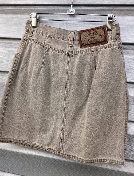 ARMANI Jeans Vintage Grey Distressed Button Fly H… - image 1