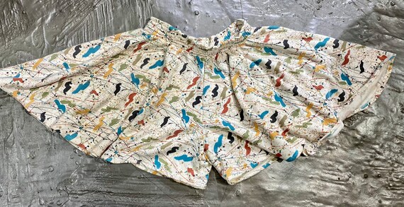 JUMP Vintage Splatter Paint Print Skirt Skorts Sh… - image 1