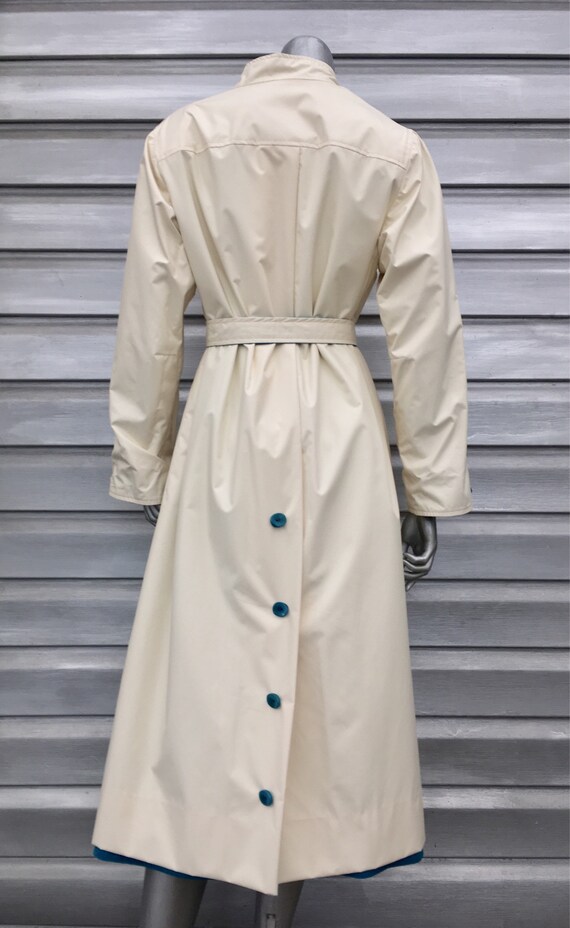 Vintage Custom Handmade Reversible Turquoise Sued… - image 6