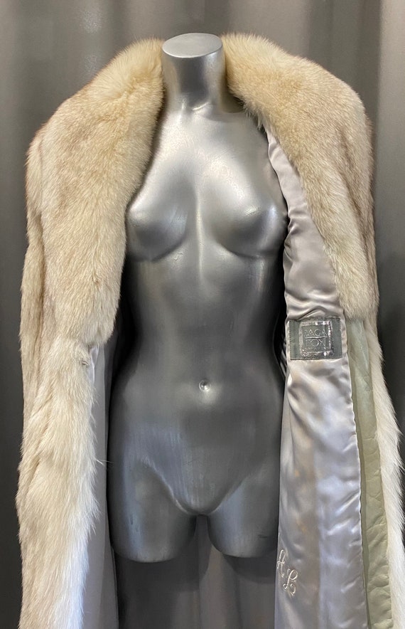 MAISON BIANCHE Vintage Luxury Silver Fox Fur Coat - image 6