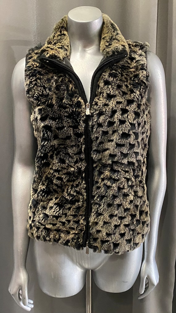 Vintage Sleeveless Rabbit Fur Vest