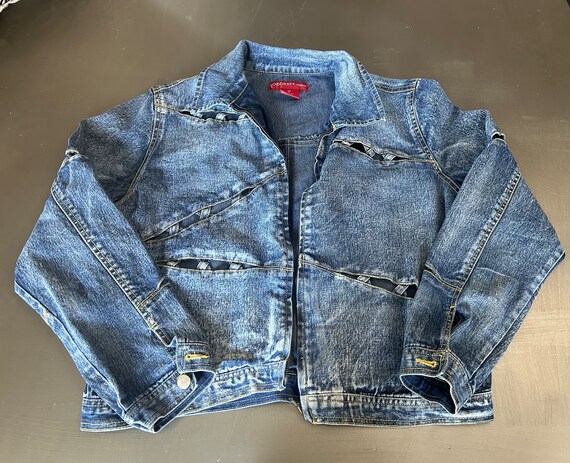 GODDESS Handmade Vintage Denim Reworked Jean Jacket - Gem