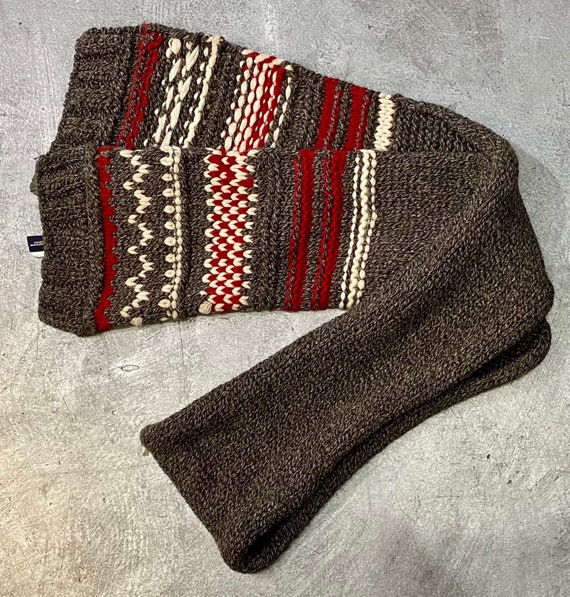 GAP Vintage Wool Knit Holiday Scarf - image 1