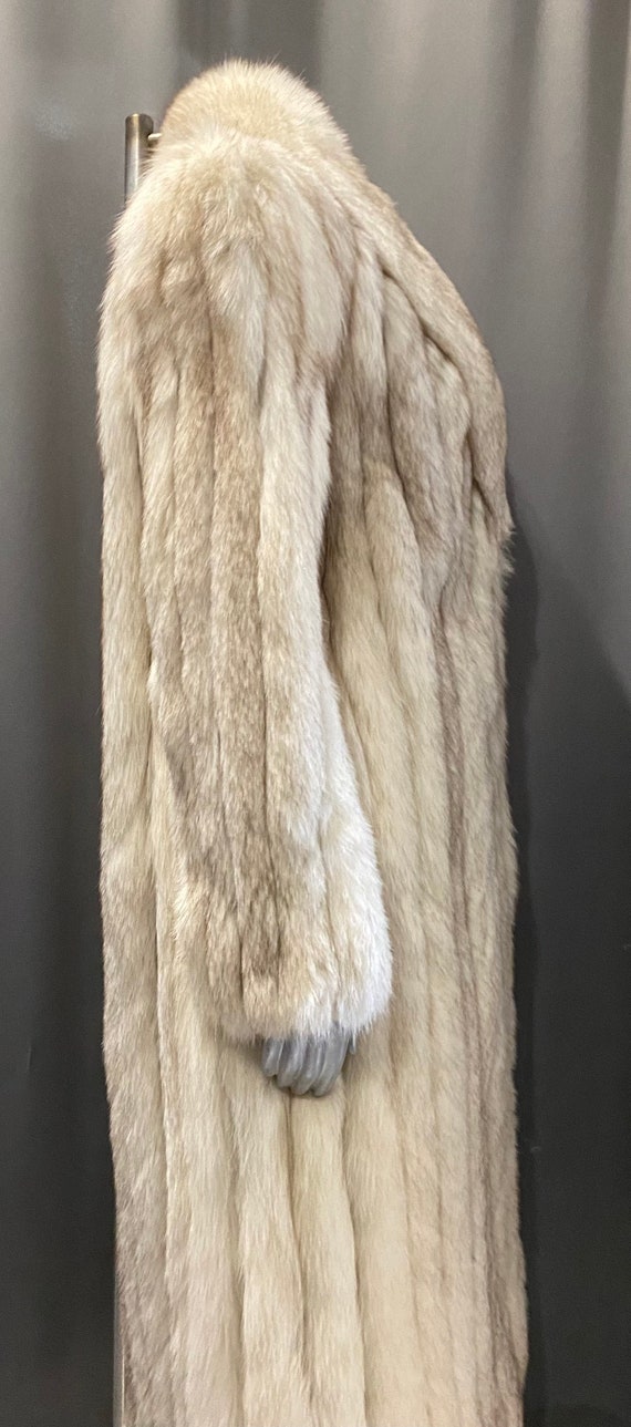 MAISON BIANCHE Vintage Luxury Silver Fox Fur Coat - image 3