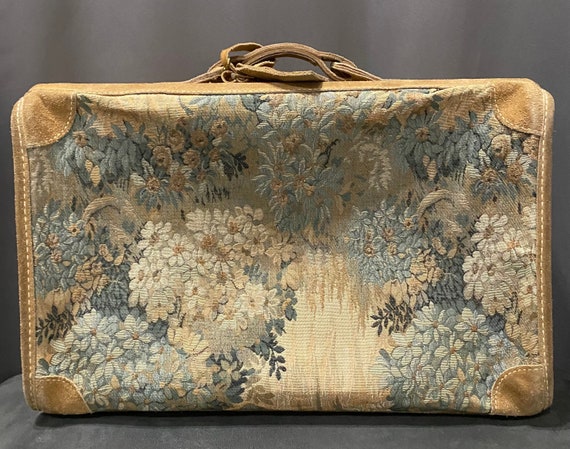 FRENCH LUGGAGE COMPANY Vintage Suede Tapestry Sui… - image 7