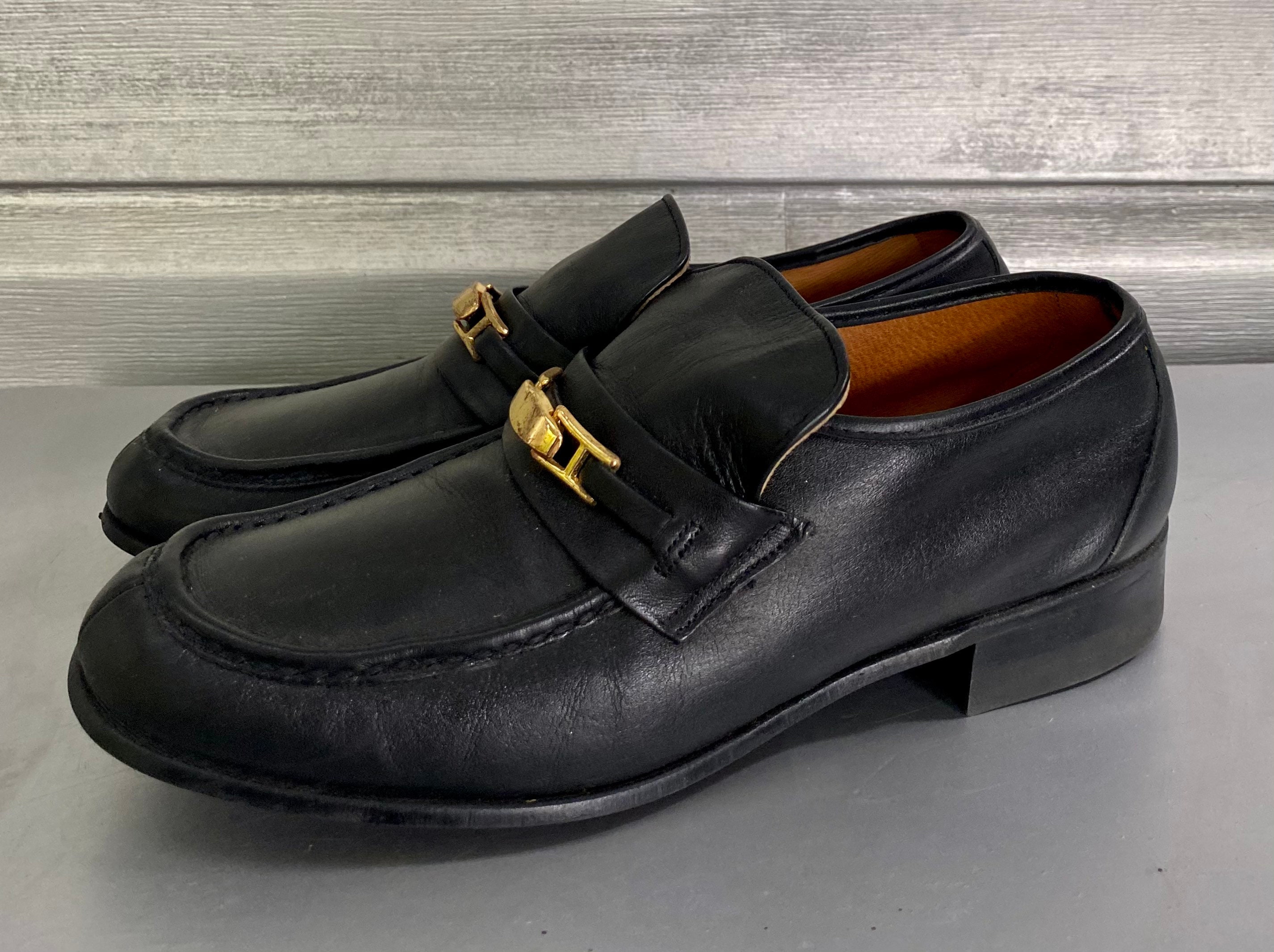 Stuart McGuire Shoes Loafers Black Buckle‎ Strap Leather Size 11 Vintage Retro Vintage Stuart McGuire Men main image 4