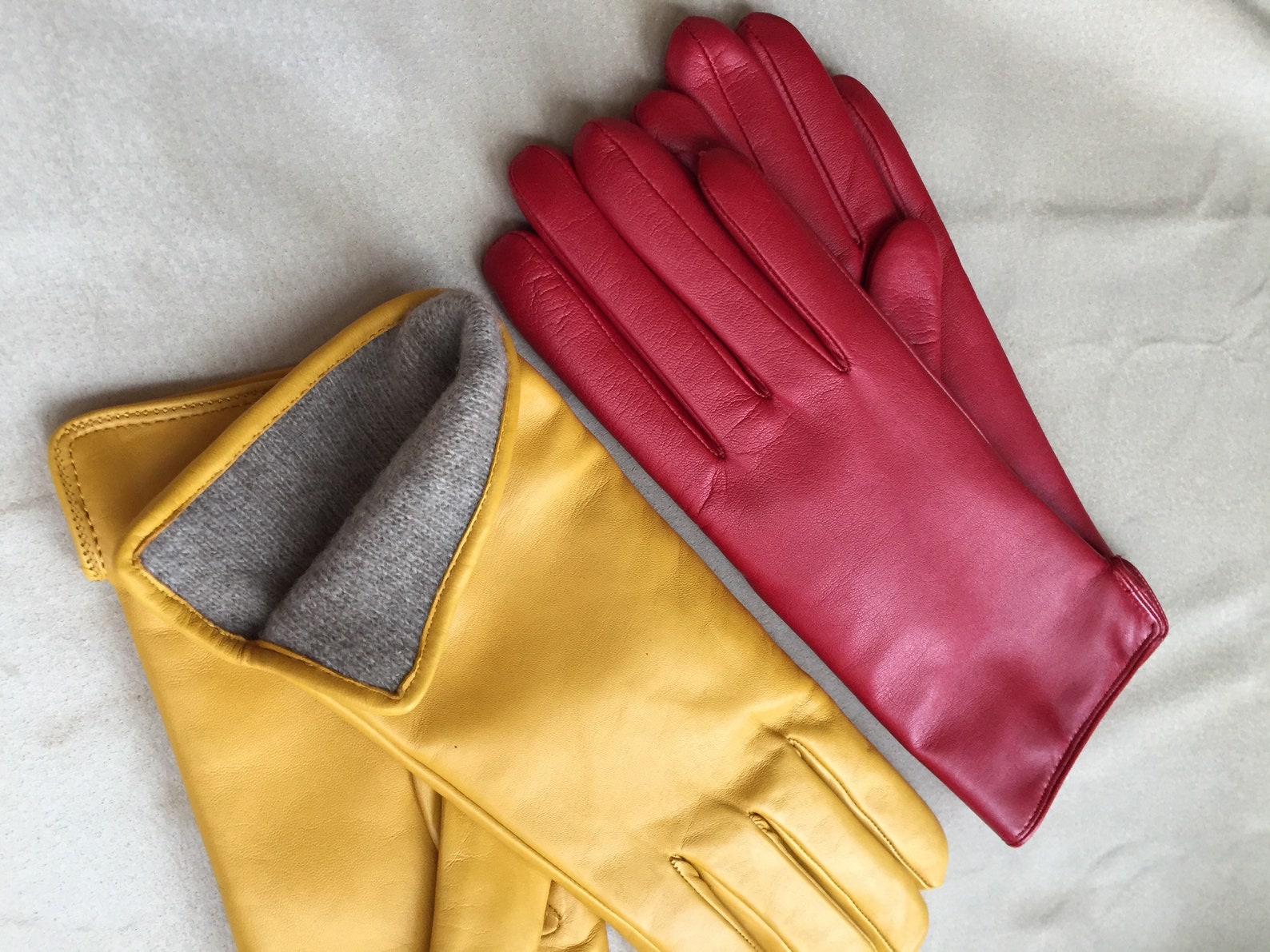 Leather Gloves Women's Winter Gloves.leather Glovesgift Etsy