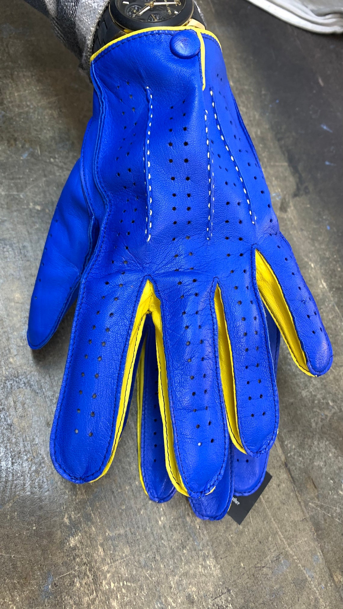 Leather Driving Gloves for Men/ Leather Gloves/ Etsy