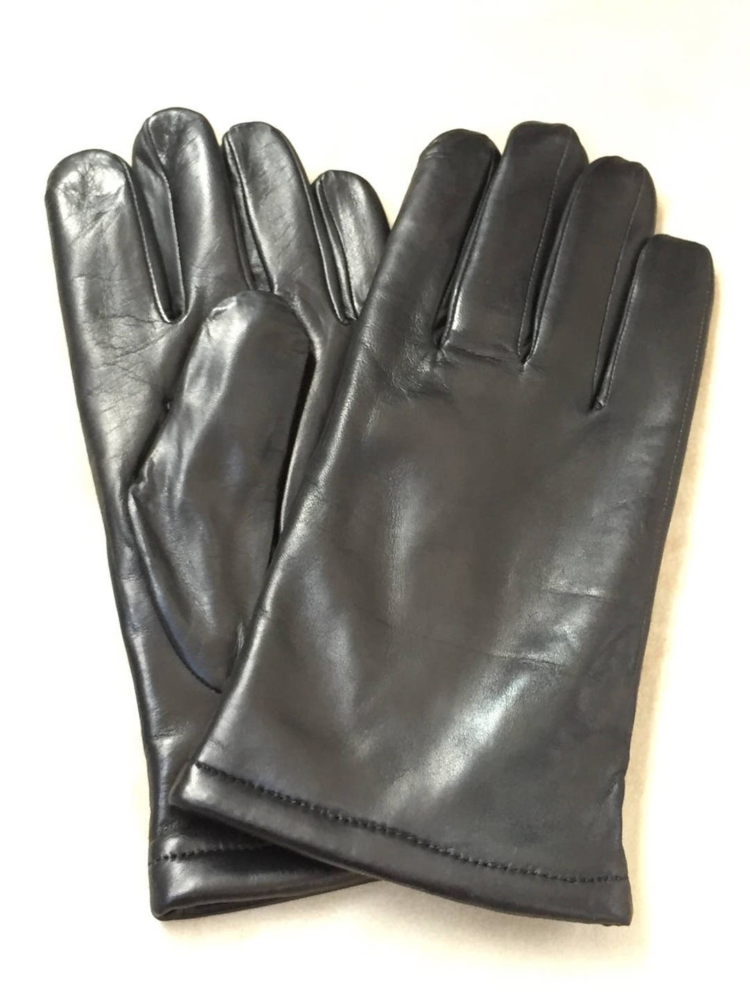 Men's Classic Leather Gloves/italian Leather Gloves/gift for Him/black