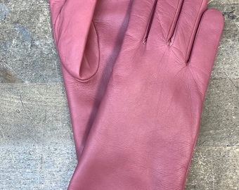 Guantes de piel de cordero: Guantes de napa italiana para mujer con forro de algodón