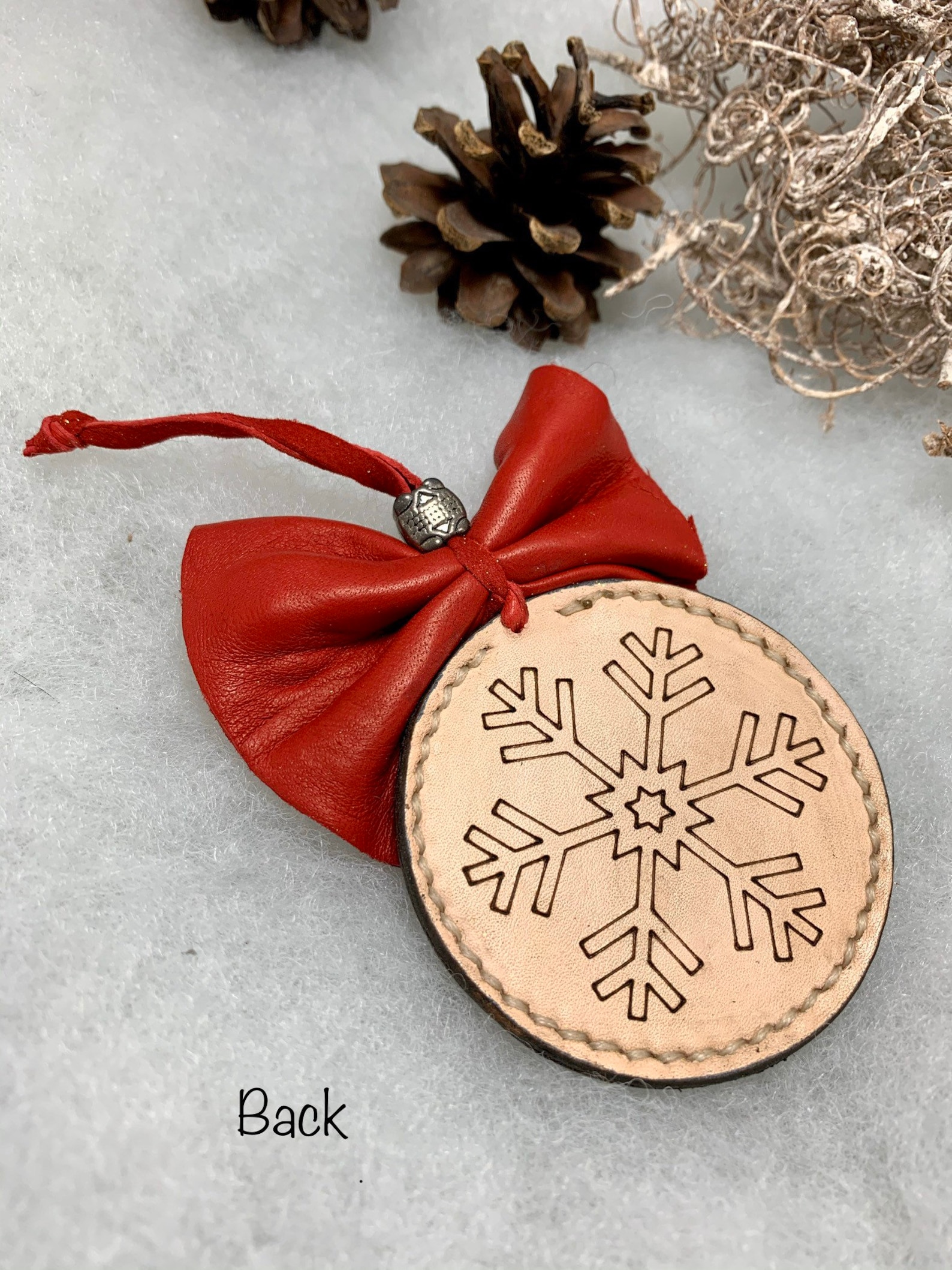 Christmas Ornaments Leather Ornaments/ Christmas Tree Etsy