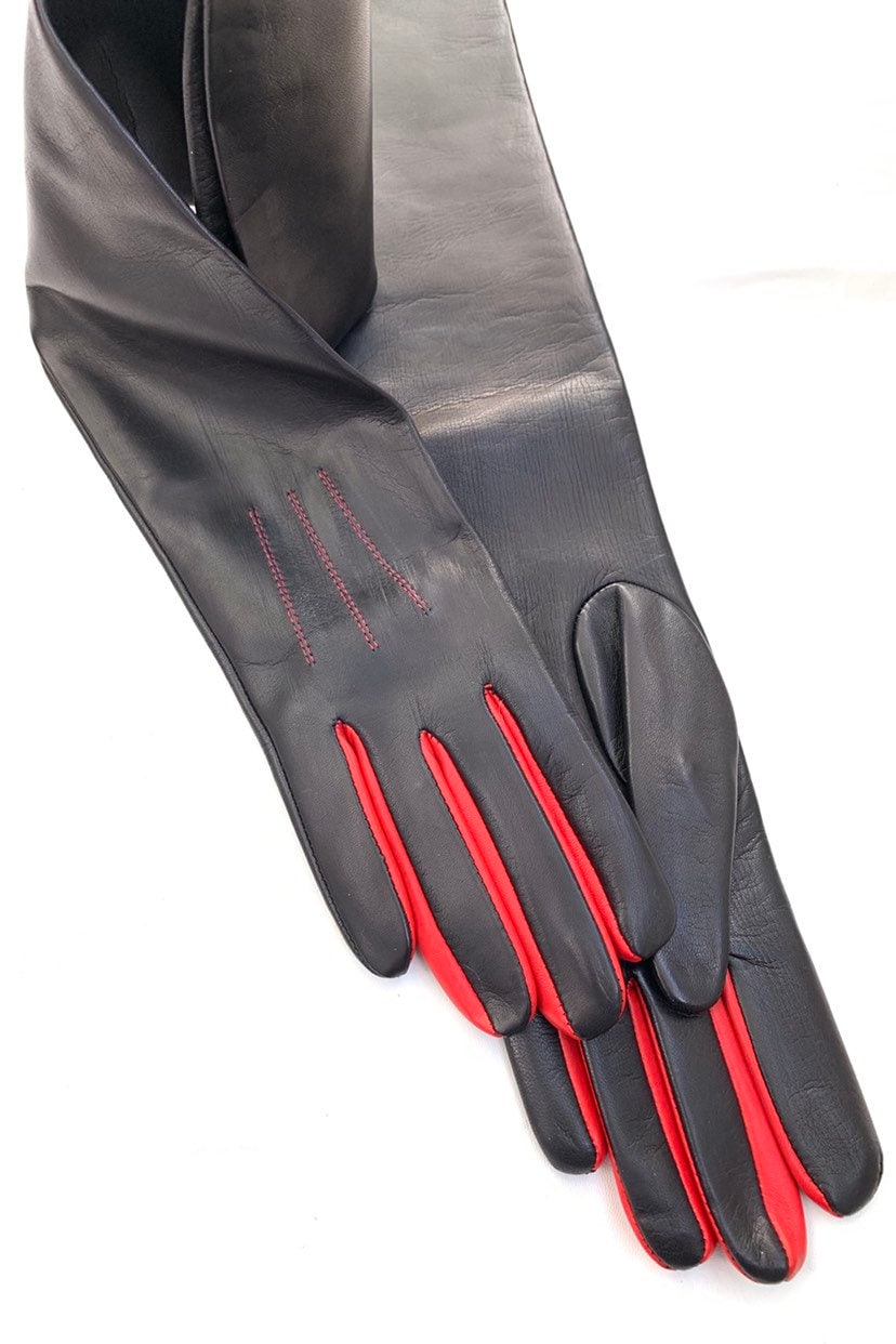 Accessoires Handschoenen & wanten Rijhandschoenen Altezzoso Voyage rode vingerloze lederen rijhandschoenen voor vrouwen 