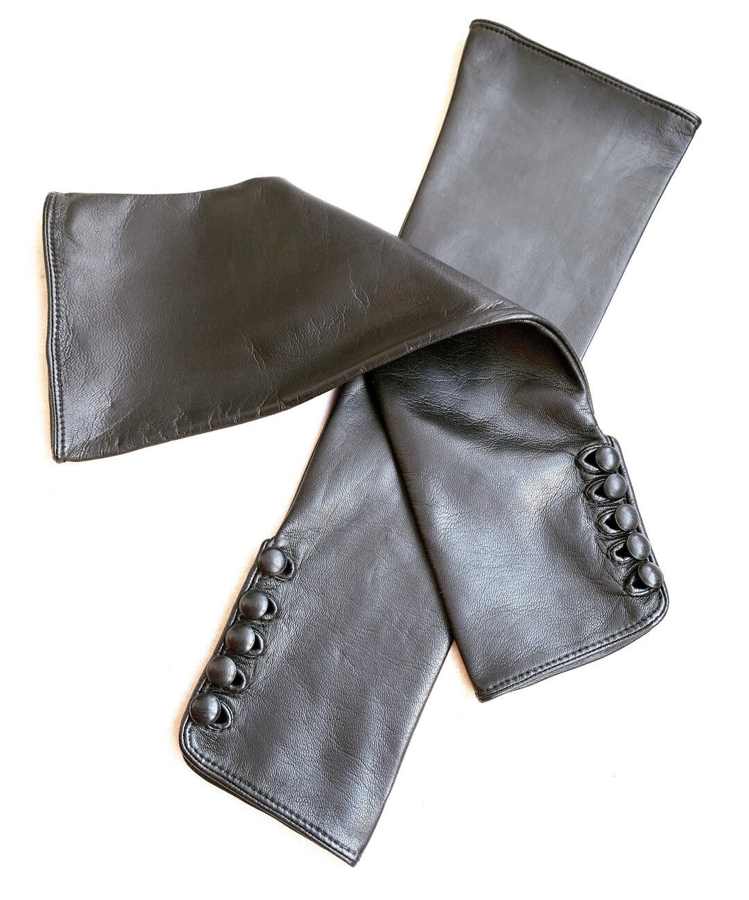 Long Leather Arm Warmers/ Super Soft Leather/ Opera Long Arm Warmers