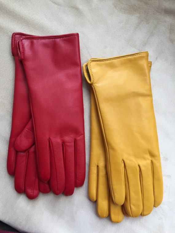 Kan worden berekend maïs Moet Leren handschoenen winterhandschoenen voor dames. Leren - Etsy Nederland