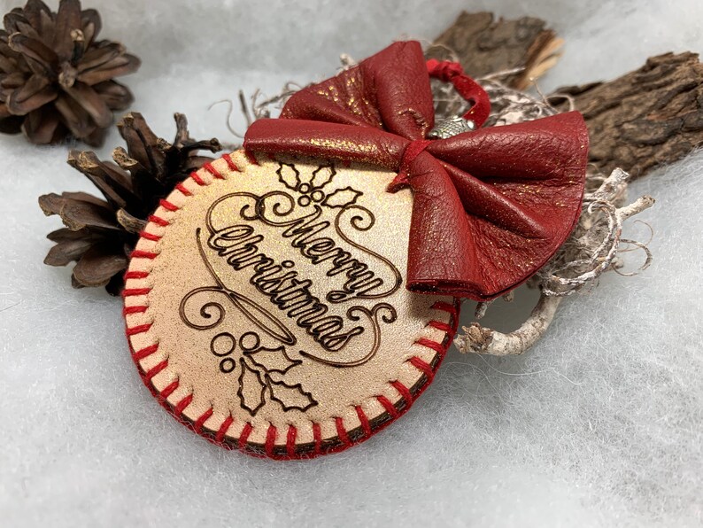 Christmas Ornaments Leather Ornaments/ Christmas Tree Etsy UK