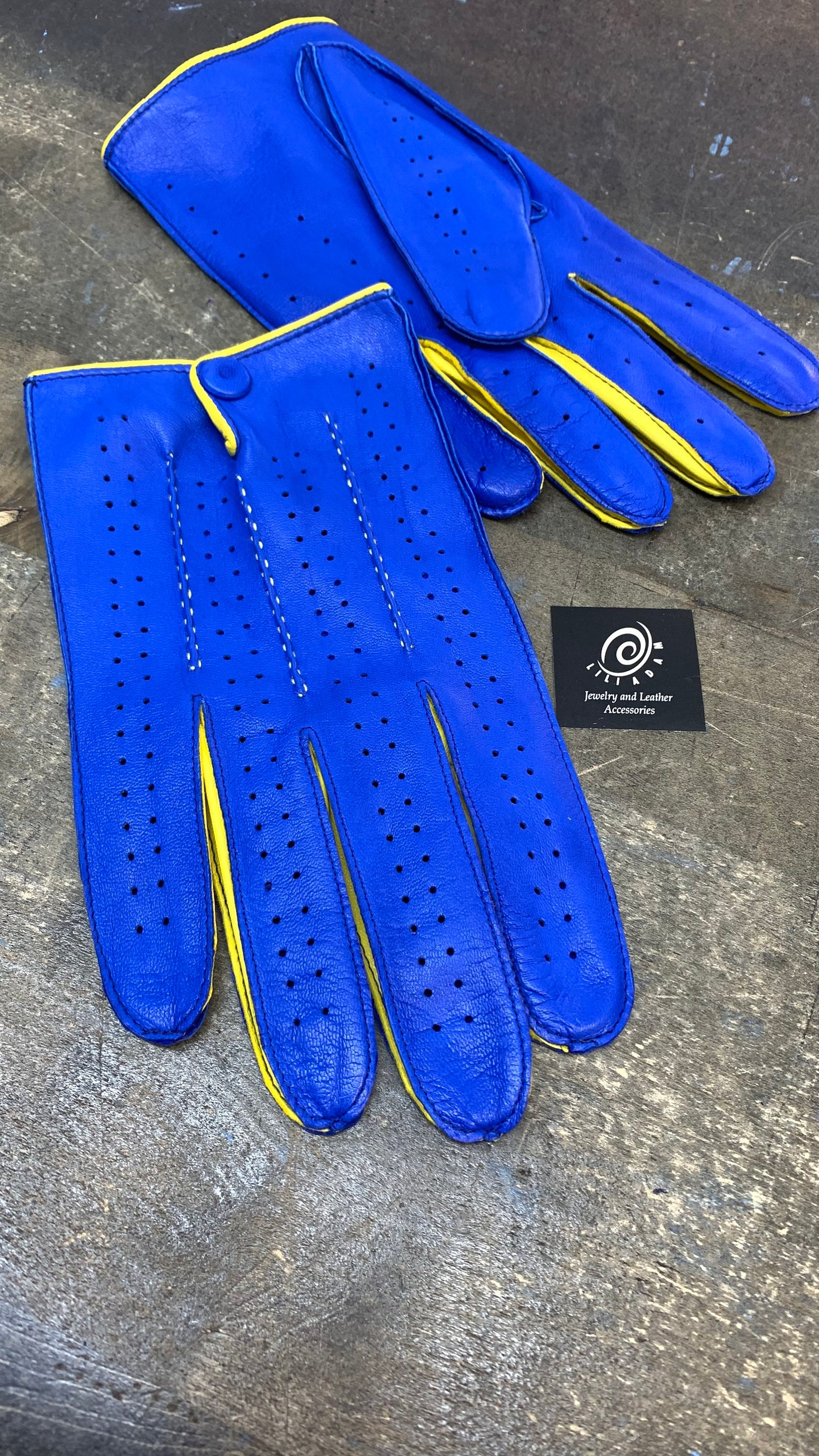 Leather Driving Gloves for Men/ Leather Gloves/ Etsy