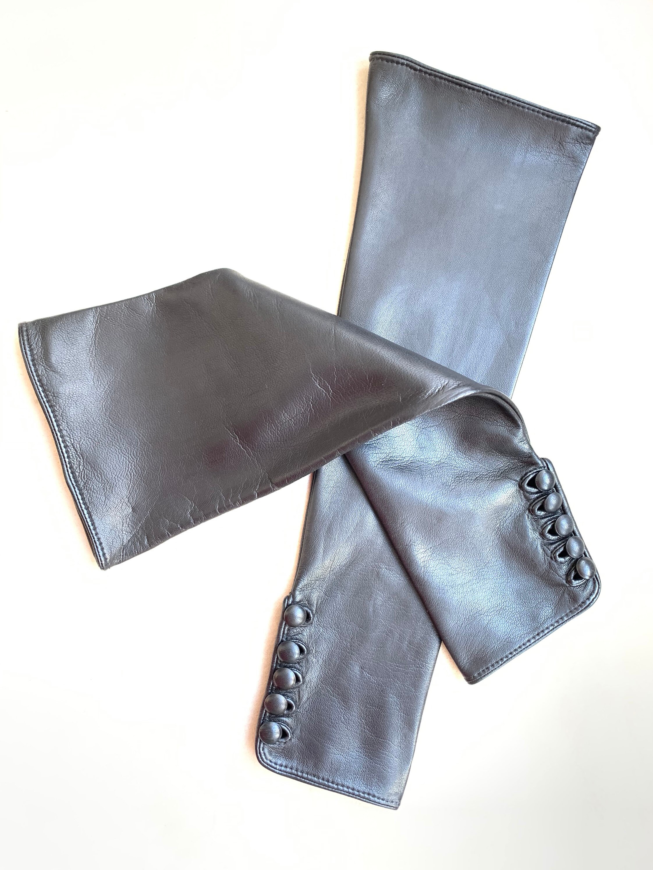 Long Leather Arm Warmers/ Super Soft Leather/ Opera Long Arm Etsy