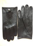 driving leather gloves\/ men's gloves\/ leather gloves\/ drive-gift-mens gloves-christmas gift\/ italian leather\/ handmade gloves\/ Black leather